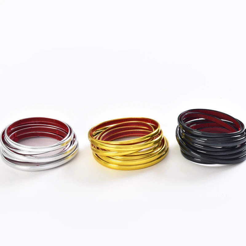 自粘墙纸墙布专用墙咔PVC装饰条压扁墙面美缝贴卡条墙贴角美边线