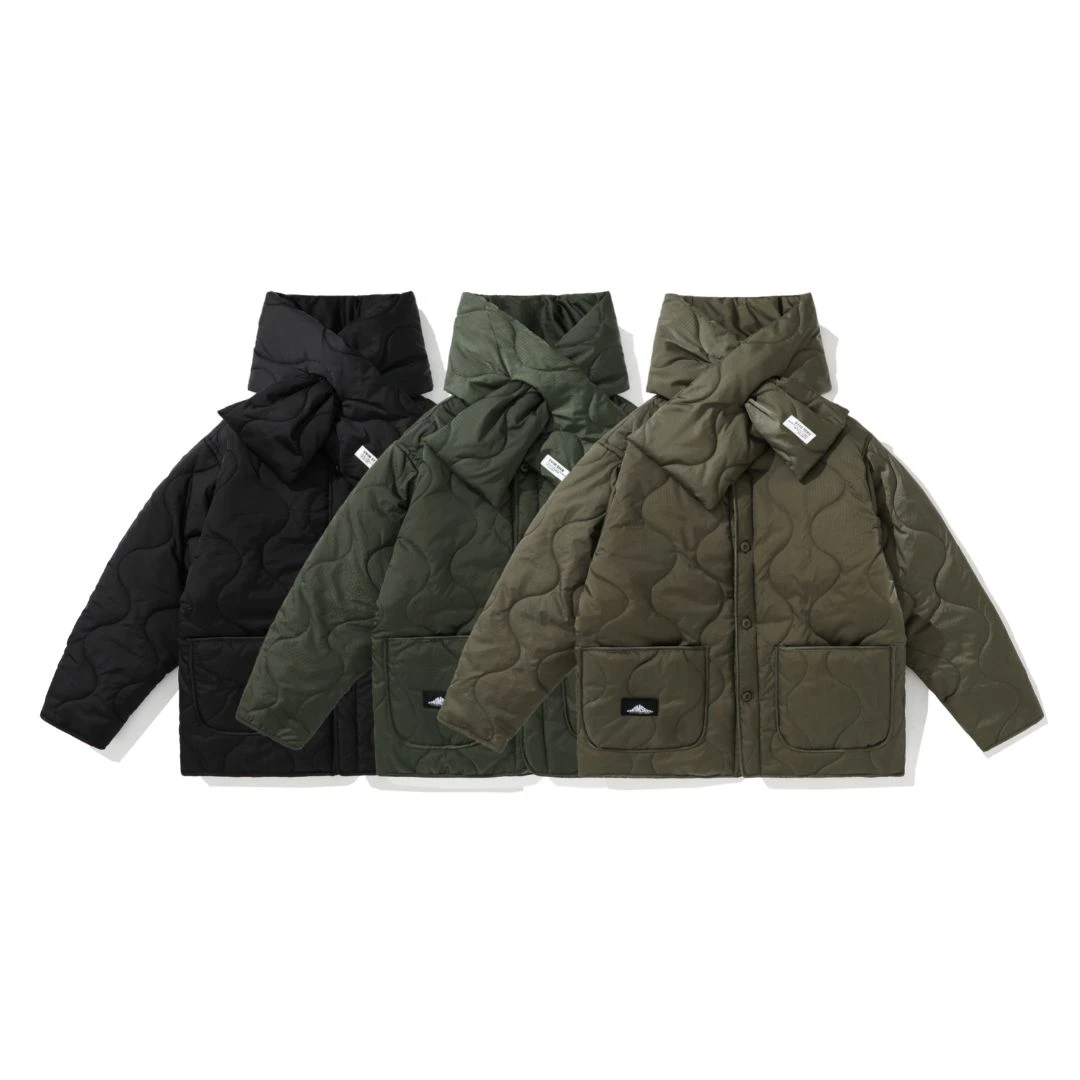 【送围脖】 葫芦格冬季 日系棉服百搭设计棉衣潮流宽松休闲外套夹克