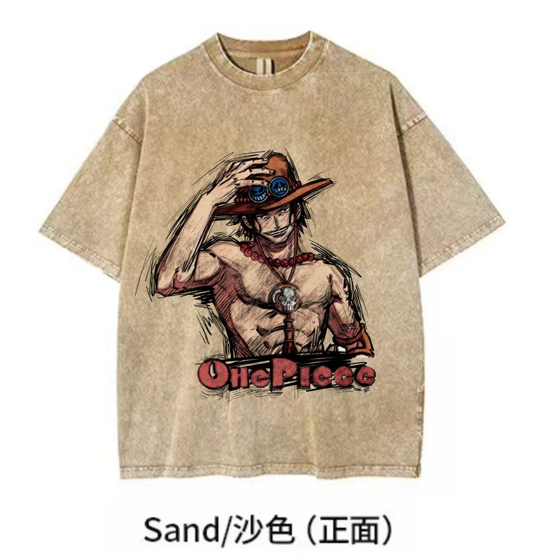 【抓帽艾斯】}KiKiTee oversize洗水做旧风宽松260g纯棉手绘T恤男