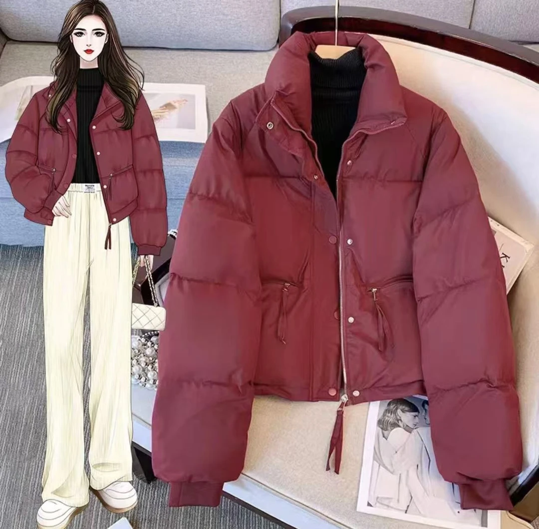 【面包服两件套】冬季保暖套装加厚款宽松外套女装3836[TS]