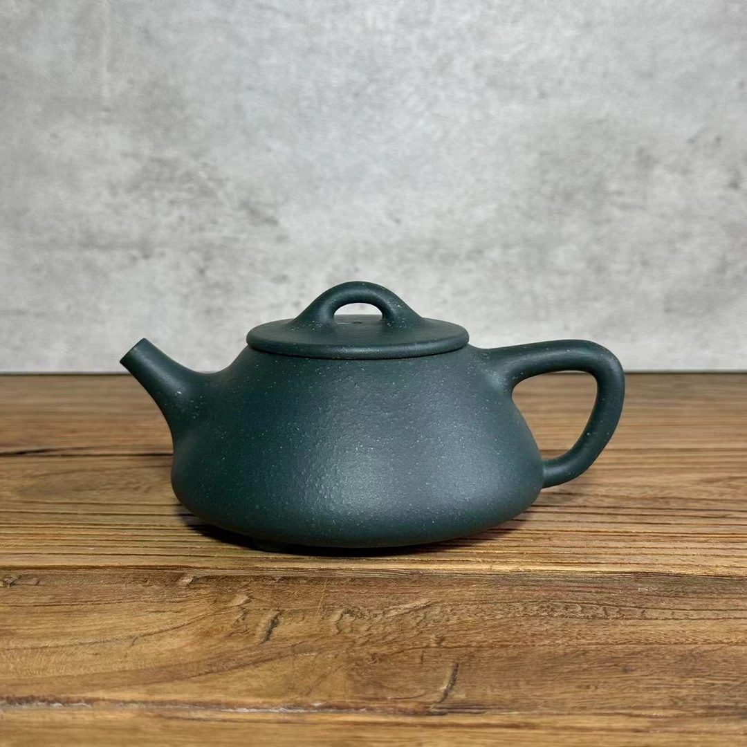 平盖石瓢 绿泥 220cc 倪文超制801