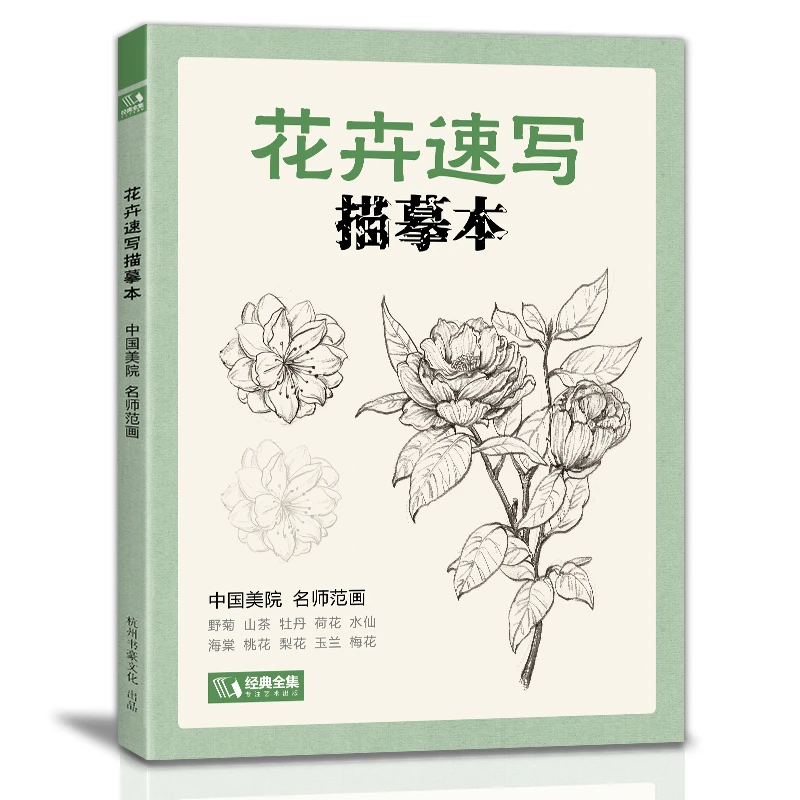 经典全集 花卉速写描摹本 零基础画画入门新手自学教程临摹手绘
