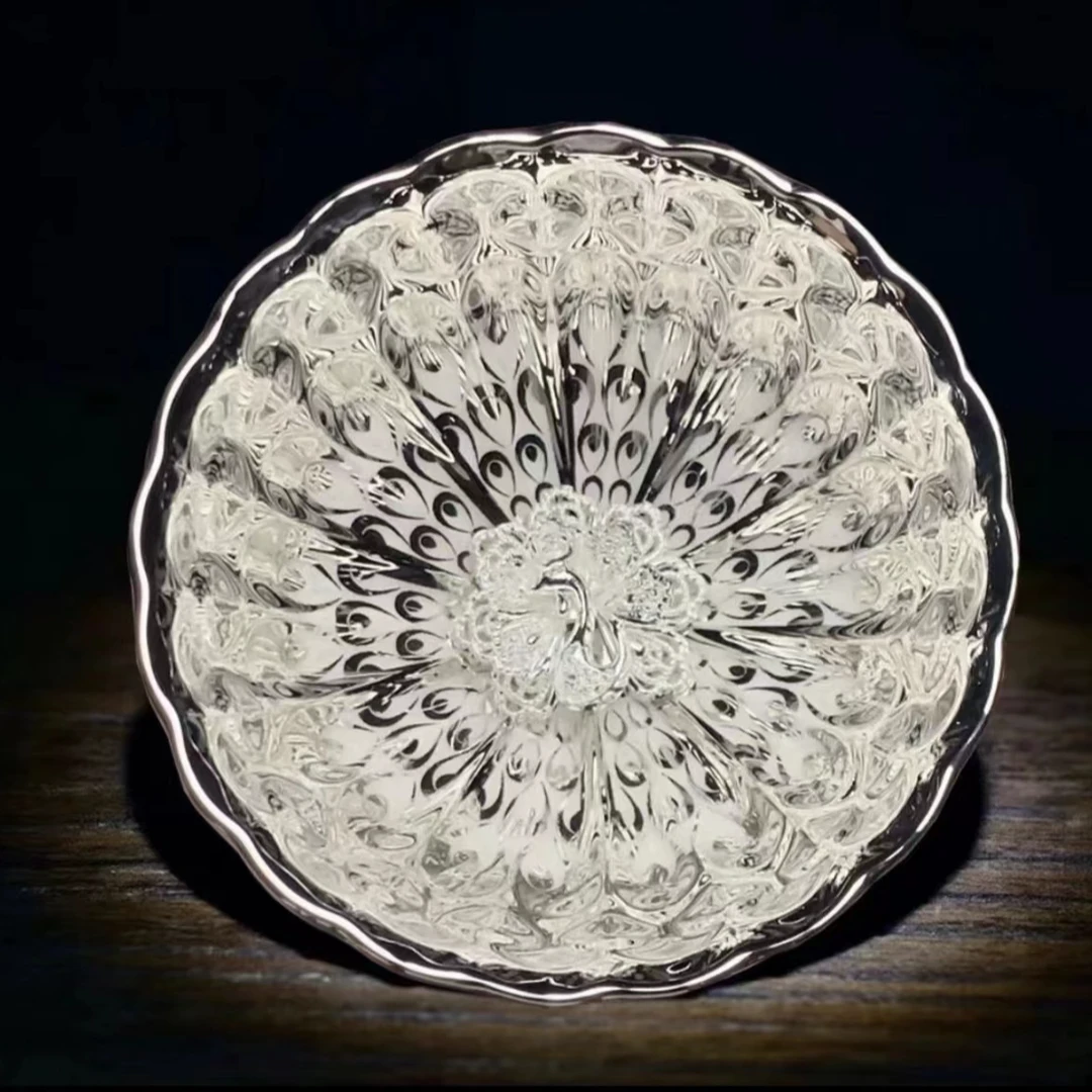 冰清玉洁 孔雀茶杯