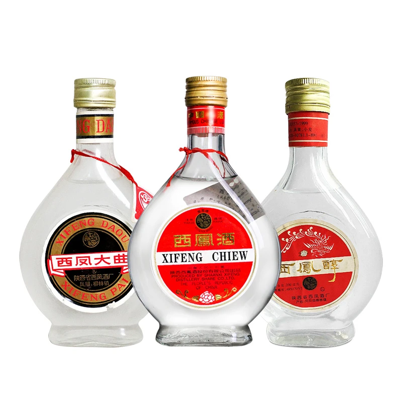 西凤酒+西凤醇+西凤大曲扁瓶年份好酒组合