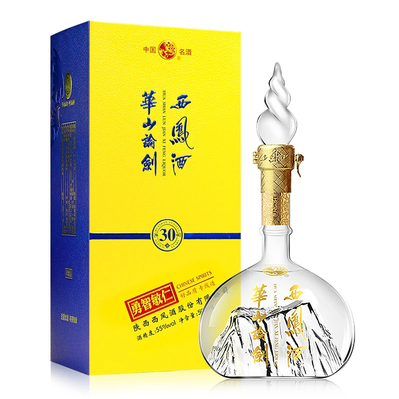 西凤酒华山论剑30陈酿 凤香型白酒 纯粮食白酒55度500ml