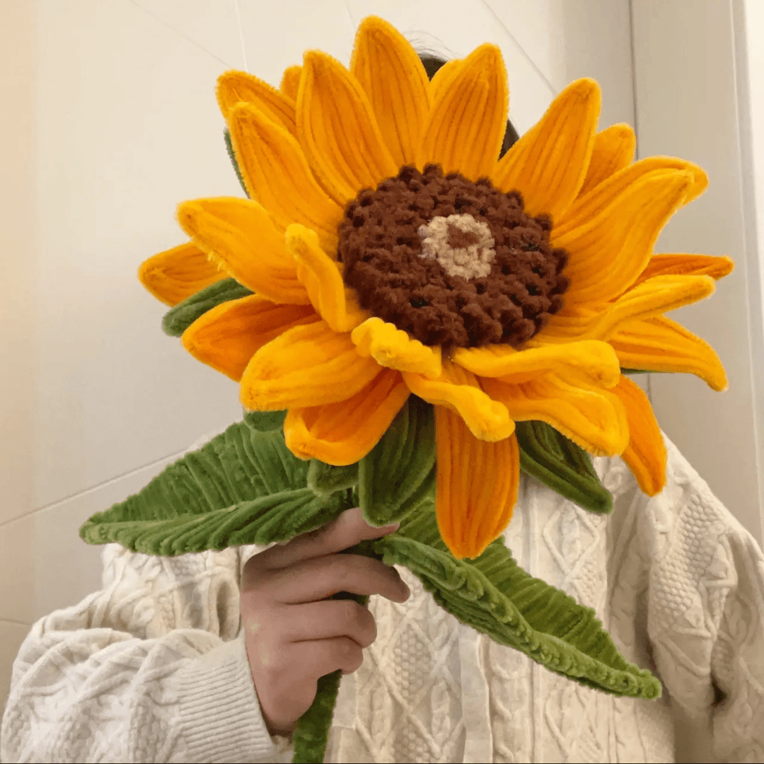 •巨型向日葵扭扭棒花束diy手工编织材料包自制仿绒花永生花送闺蜜