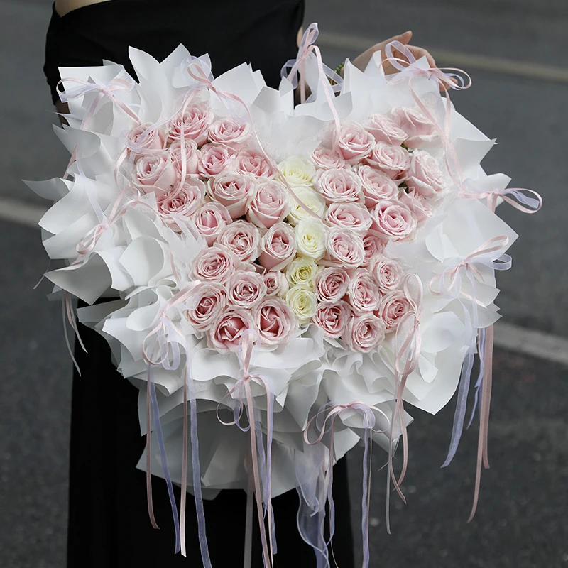 原创网红蝴蝶花束插花神器蝴蝶花盘手工diy包花材料花店花艺资材