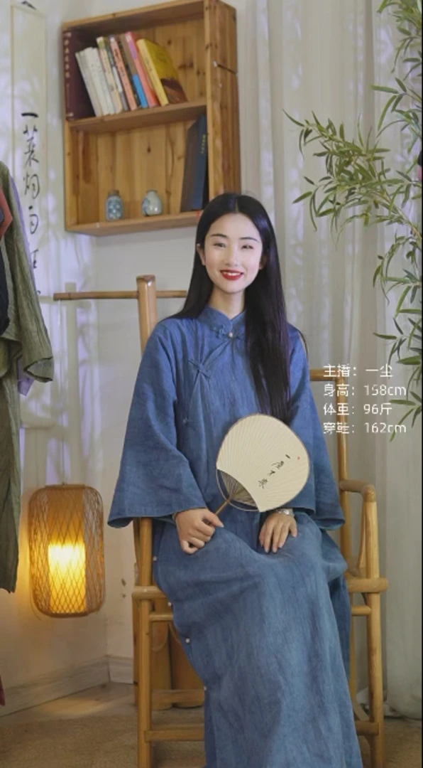 【民国往事】夏款炒色倒大袖七分袖民国复古旗袍扎染会掉色介意慎拍