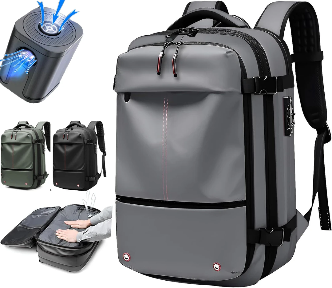 Airback真空压缩背包带气泵男女抽真空双肩包防水旅行出差行李包