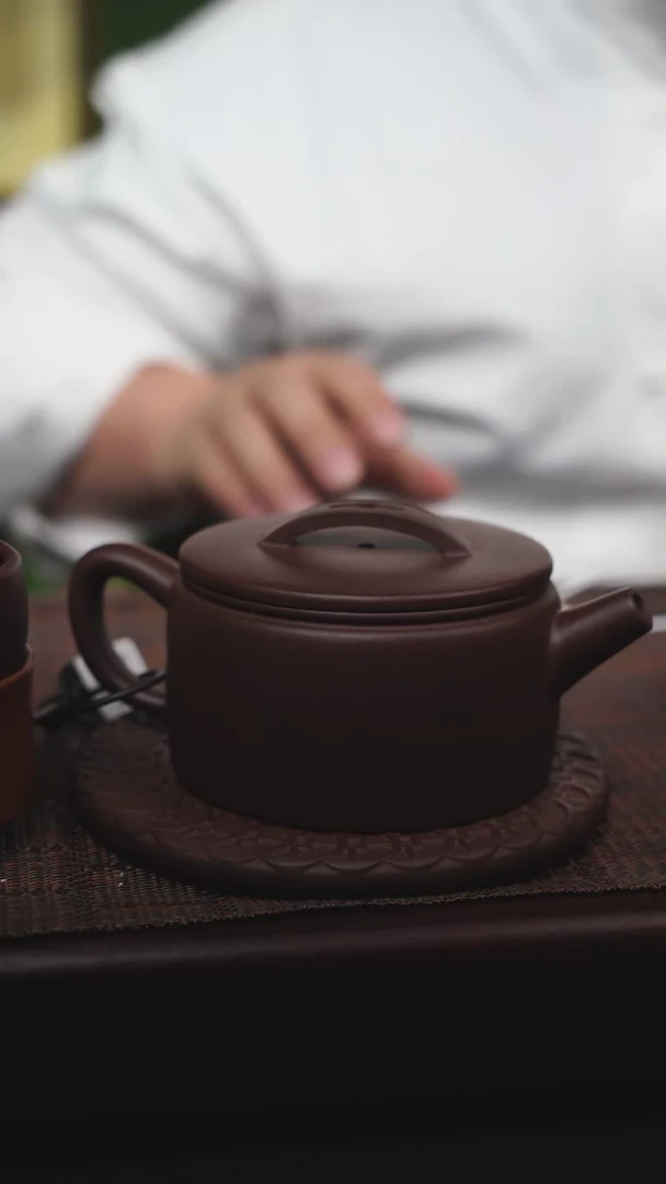 【闪购商品】紫砂茶壶新款汉瓦紫泥吴红莲@@S2239