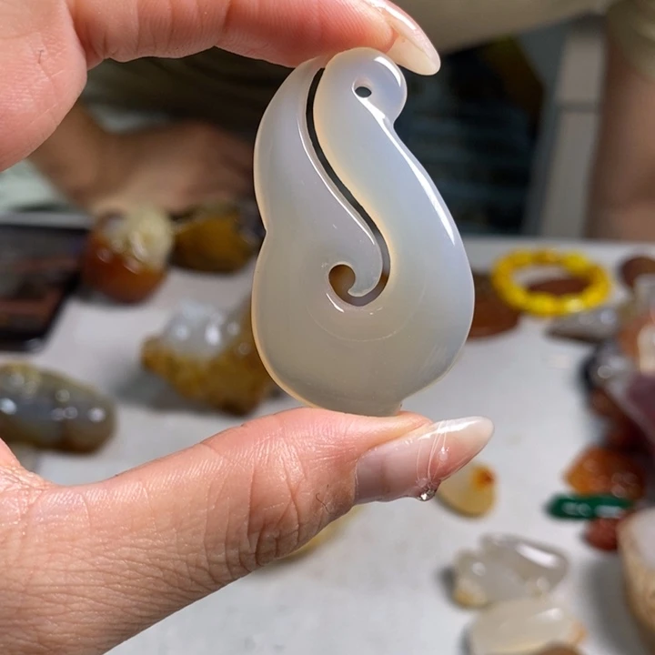 玛瑙/玉髓吊坠(不含链)未镶嵌