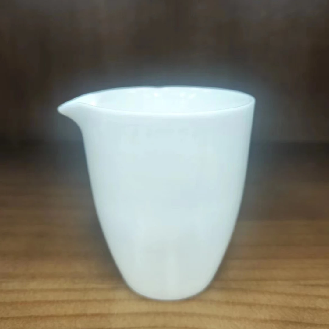 顶先  羊脂玉瓷纯白公道杯家用功夫茶具 A8356