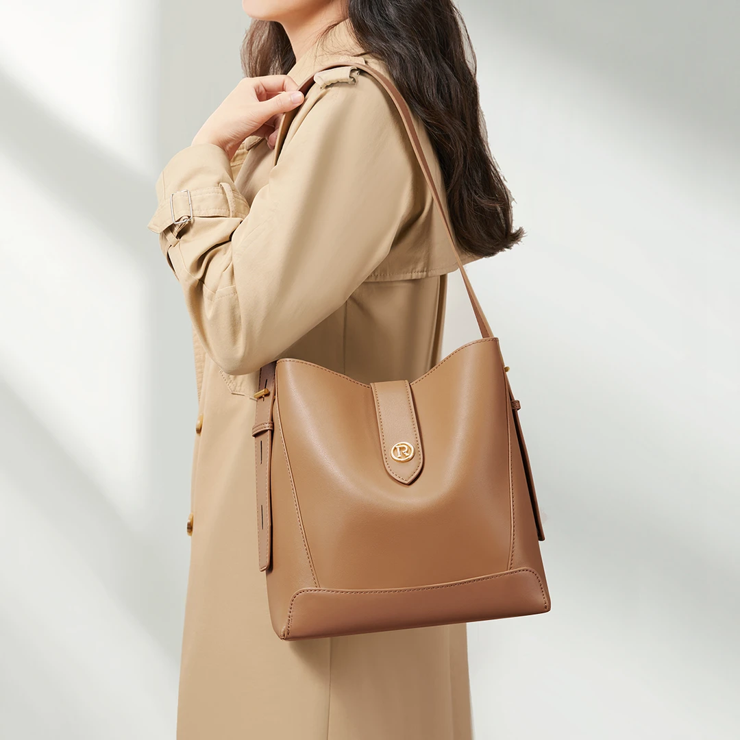 REDDRAGONFLY/红蜻蜓-时尚手提水桶包女包H