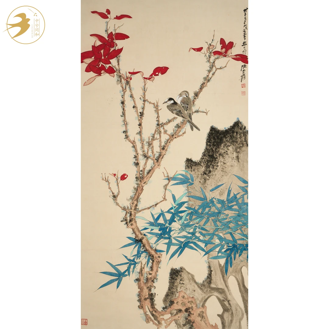 张大千 花鸟图 1-3328