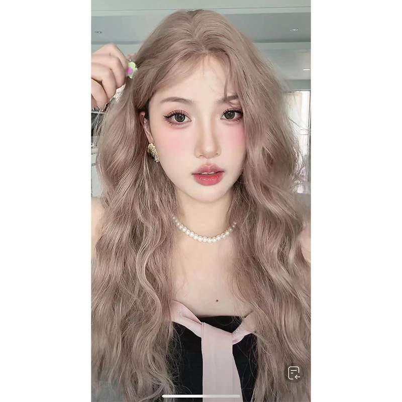 了了专属【洋娃娃】假发女小额蕾丝时尚蓬松慵懒羊毛卷全头套假发