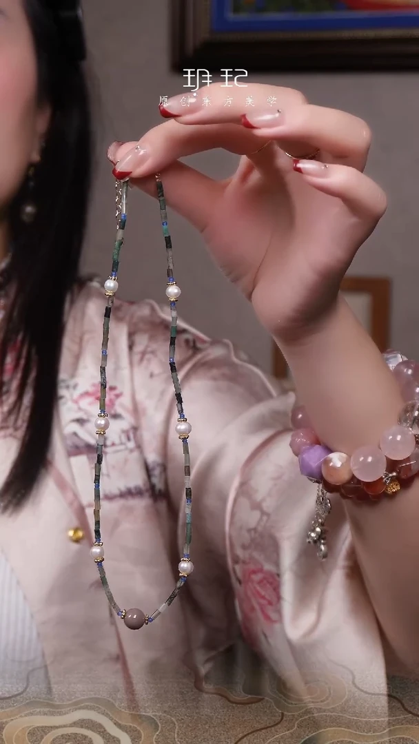 【闪购商品】水晶淡水珍珠阿拉善未镶嵌多宝项链
