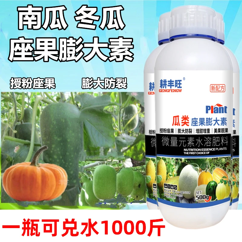 南瓜坐果膨大素冬瓜专用促花保花冬瓜授粉座果药膨大剂防畸形增产