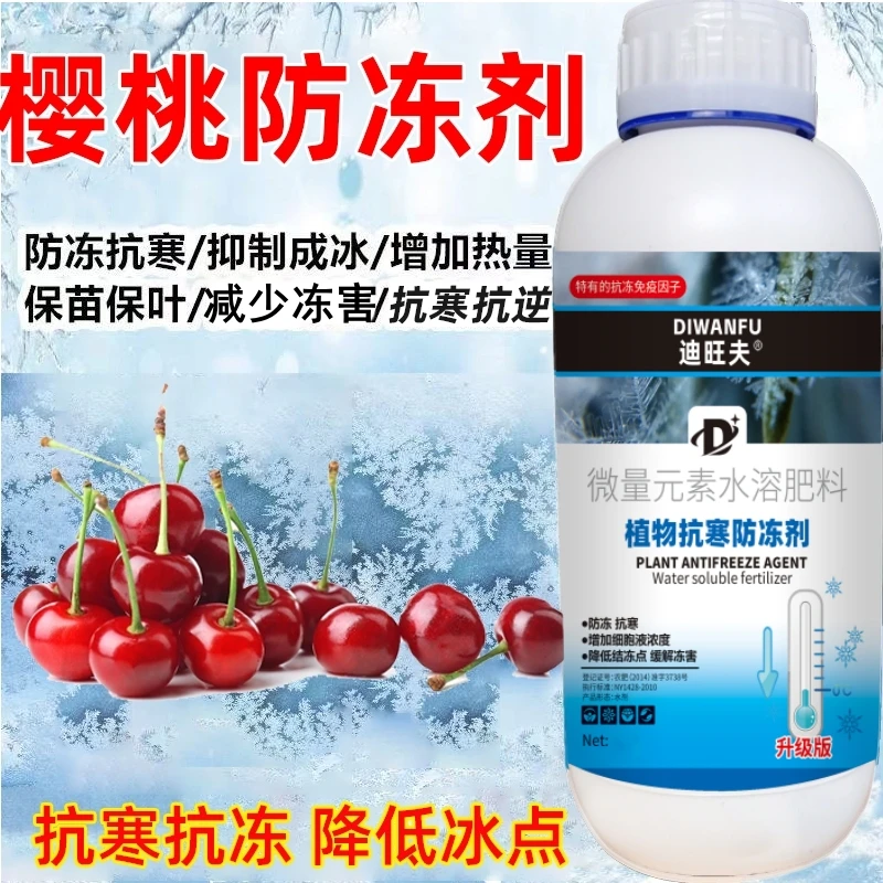 樱桃防冻液樱桃抗冻防寒剂樱桃专用药解冻害抗低温樱桃防冻剂叶肥