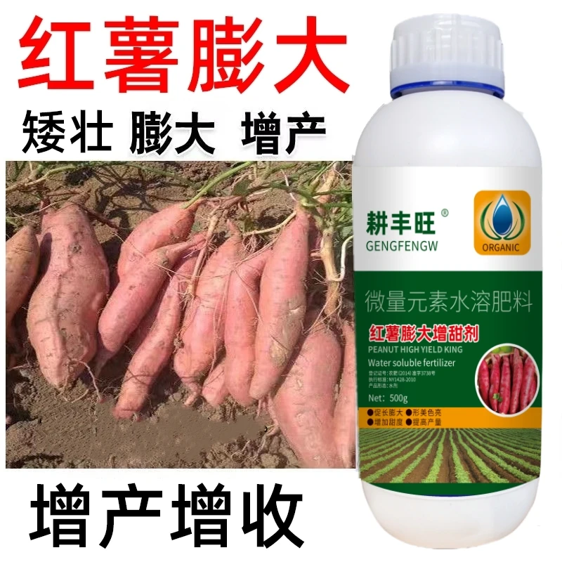 红薯专用控旺膨大素叶面肥根茎膨大素甘薯木薯膨大剂土豆地瓜增产