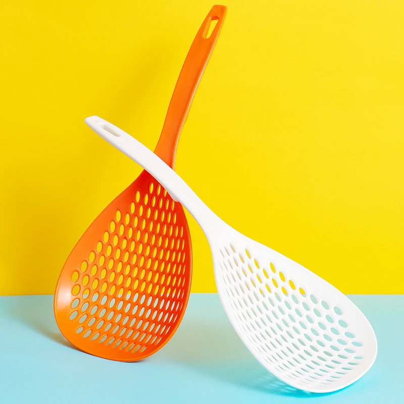 【买一送一】大漏勺大号多功能滤水勺厨房家用饺子蔬菜塑料沥水捞面