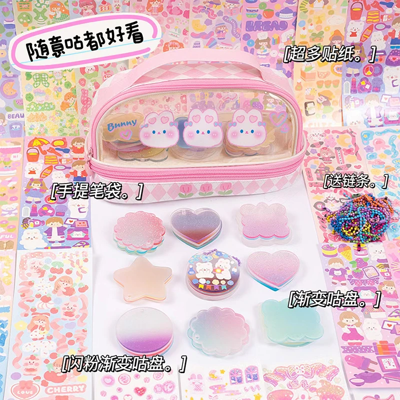 咕卡贴纸套装女孩咕盘便宜咕咔女生卡砖古卡估卡库卡卡套全套儿童