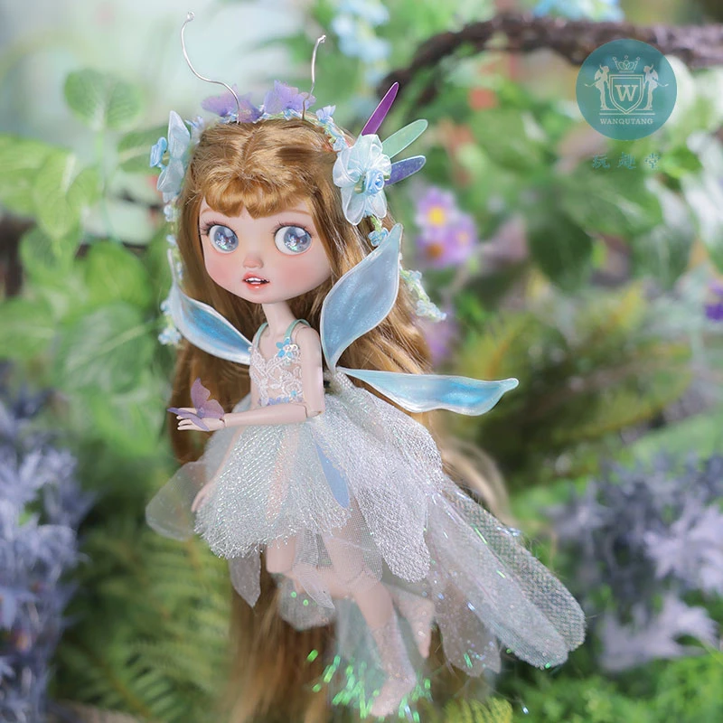 正品bjd娃娃希尔芙精灵翅膀全套6分sd人形偶纱裙换装DIY原创现货