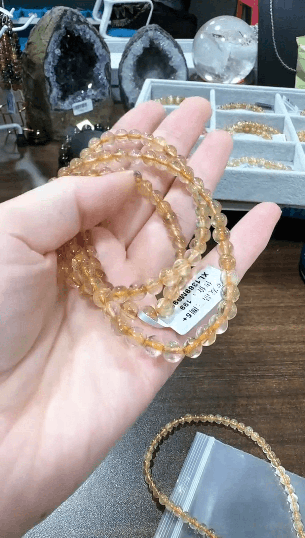 【闪购商品】水晶手链未镶嵌X420  约5mm多样性发一件