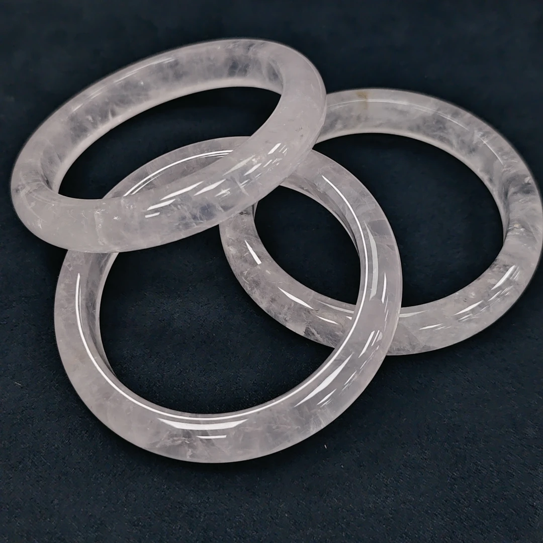 【书记甄选】天然粉水晶手镯 多样性发一件 新