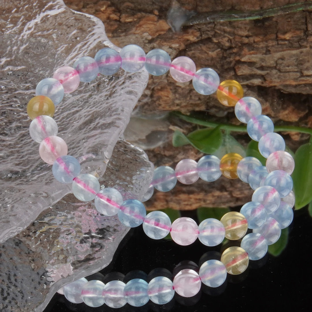 【书记甄选】天然彩摩根单圈手链6mm  CC1743