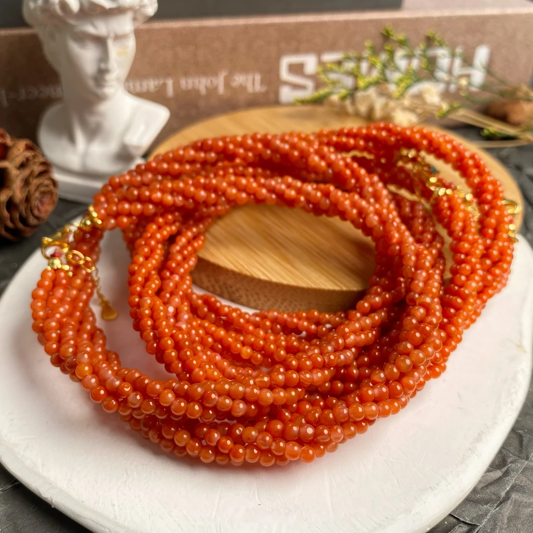 【书记甄选】南红扭扭项链 多样性发一件 ZY2184