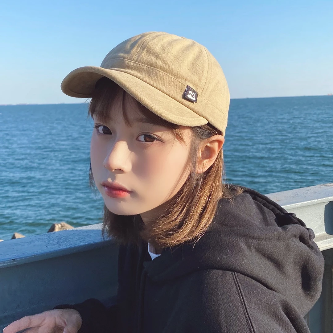 小众日系复古短檐软顶鸭舌帽子男女ins风韩版时尚休闲棒球帽百搭