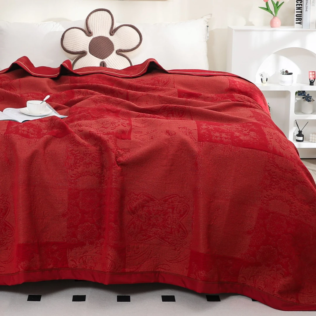 轻奢版枕巾55*80枕巾亲肤柔软高端大气婚庆双层双面加厚奶绒结婚