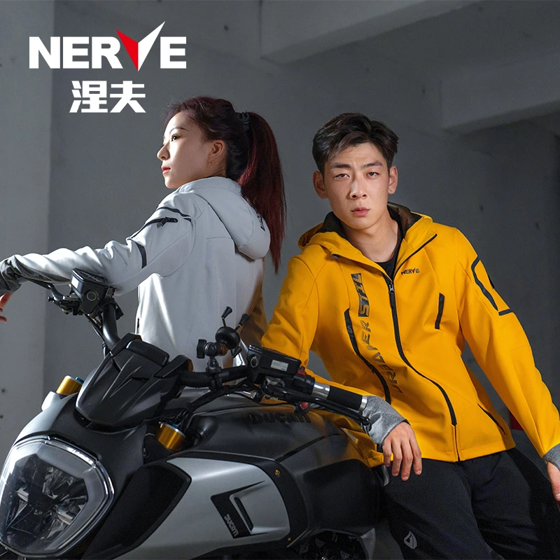 NERVE涅夫拿铁男女秋冬骑行服摩托车机车休闲夹克保暖防风防泼水