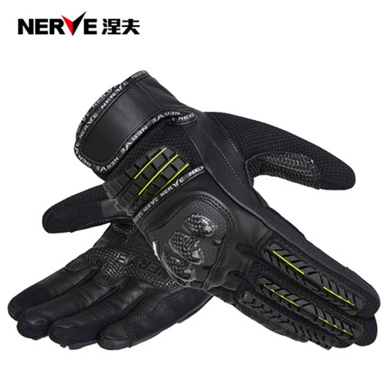 NERVE涅夫KQ1037夏季摩托车骑行手套男女防护耐磨四季机车