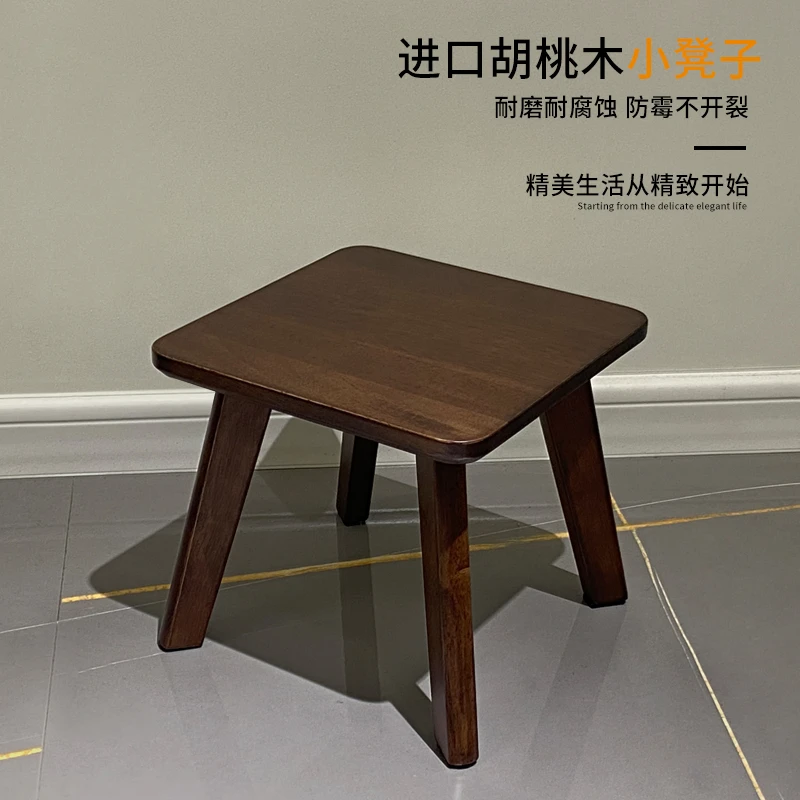 2001全实木小凳子家用换鞋凳简约矮凳客厅板凳茶几凳实用简约矮凳