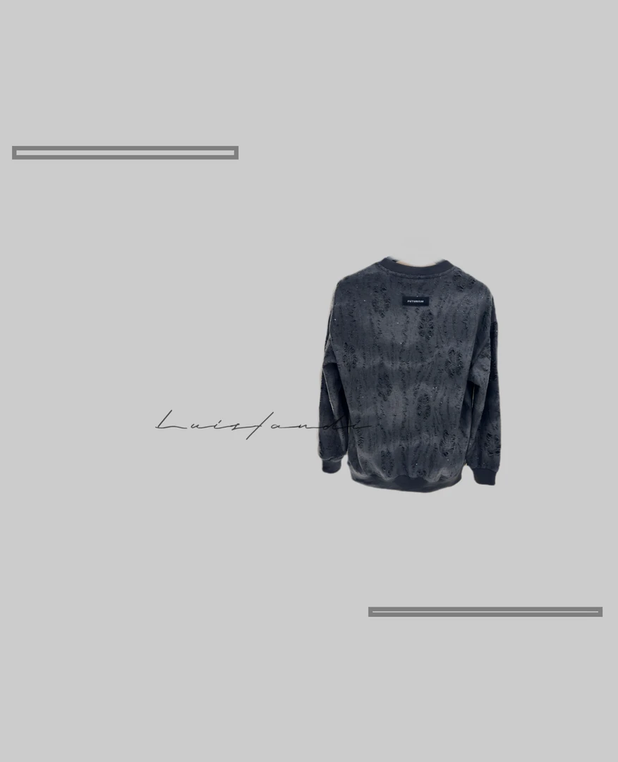 【星空款】男士潮流闪光元素多洞卫衣（秋冬百搭休闲长袖时尚潮流）