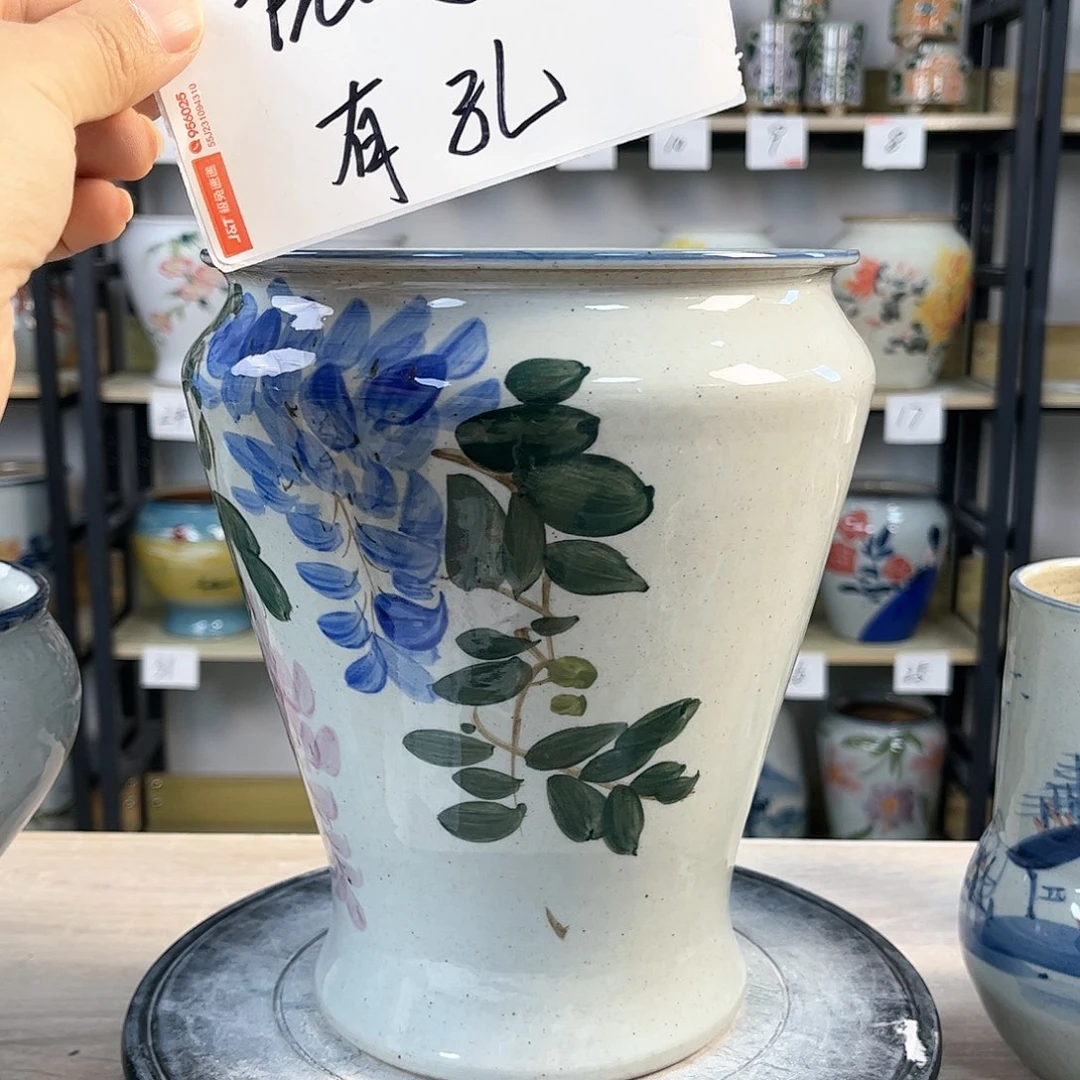 罐1xc景德镇陶瓷花花