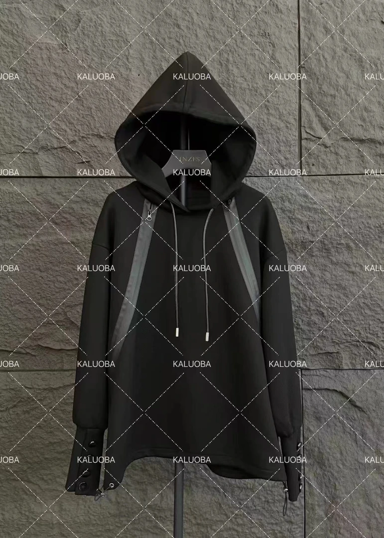 【原创设计师款】2023新款拼接宽松超酷显瘦卫衣4099