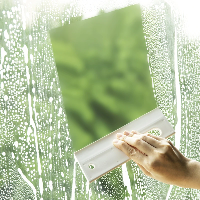 迷你小刮水器洗手台玻璃卫生间台面清洁刷板镜子除雾神器硅胶可挂