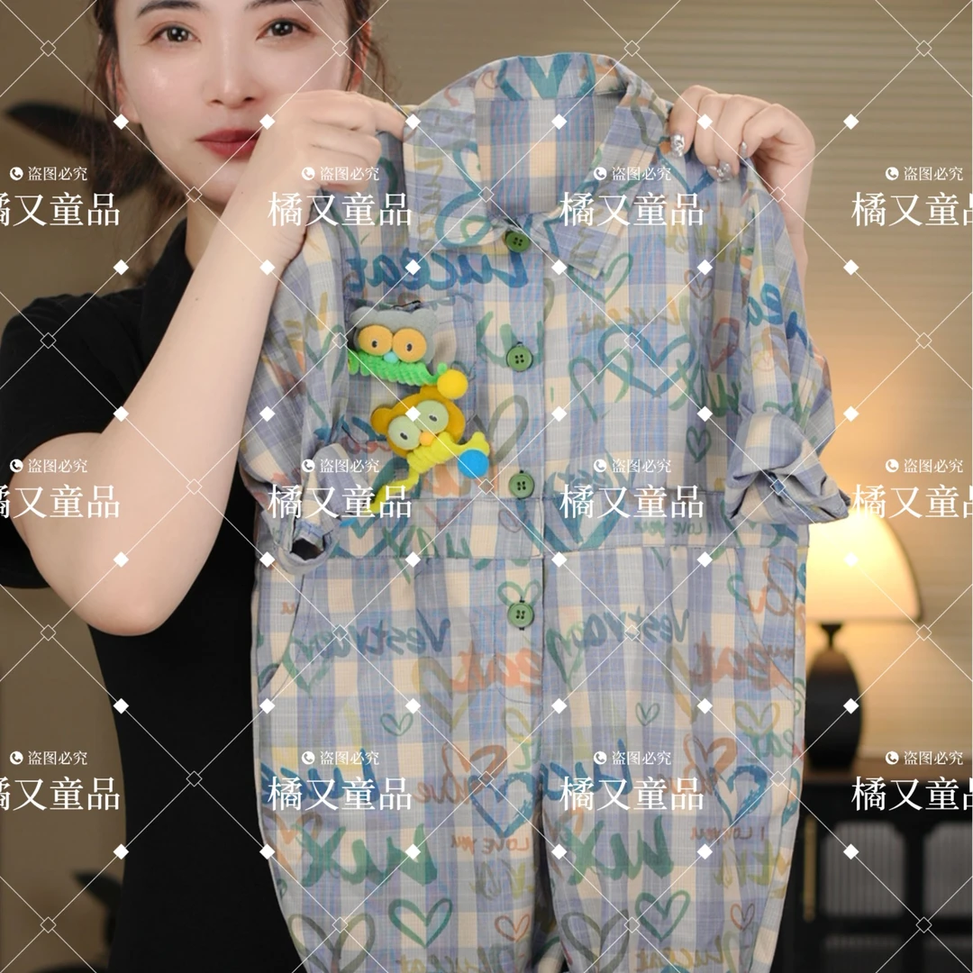 【现货猫头鹰】2024秋季新品萌娃穿搭潮流长袖男童女童背带裤25550