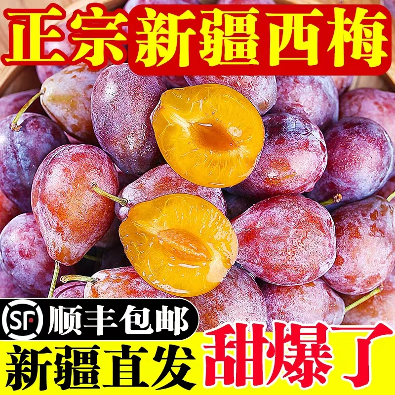 正宗新疆伽师法兰西西梅纯甜无酸新鲜水果应季脆甜大果顺丰空运