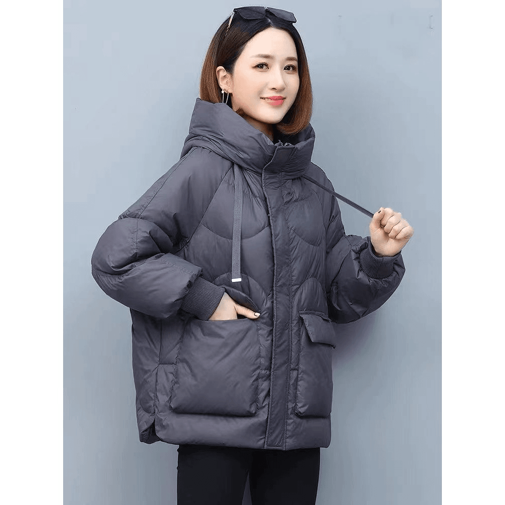 羽小绒羽绒棉服休闲减龄羽绒服外套冬季韩版宽松时尚短款棉衣新款
