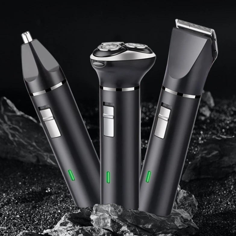 R-男士专用多功能三合一刮胡剃须刀光头充电式电动刮胡家用刮胡刀
