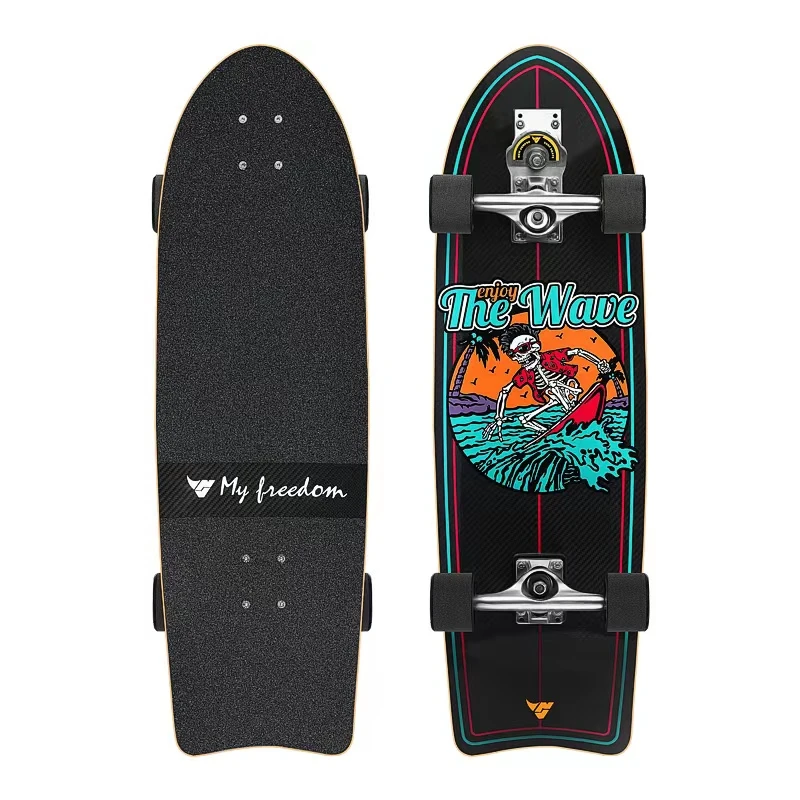 牛匠陆地冲浪板进阶板碳纤维玻纤维弹簧桥青少年成人儿童专业板