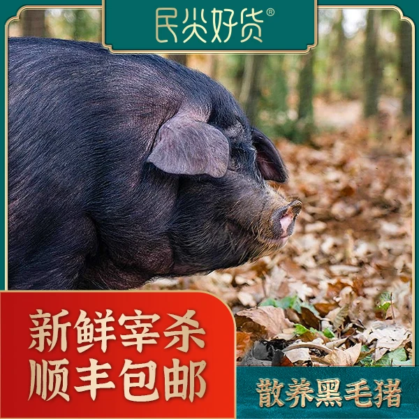 猪肉季卡【先发试吃，按需发货，不新鲜包赔】深山放养黑毛猪   15kg