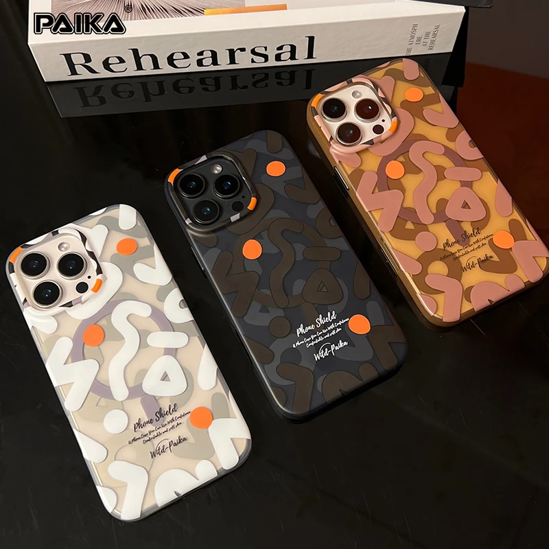 新款苹果16promax手机壳炫酷涂鸦苹果16pro个性全包防摔保护套ins