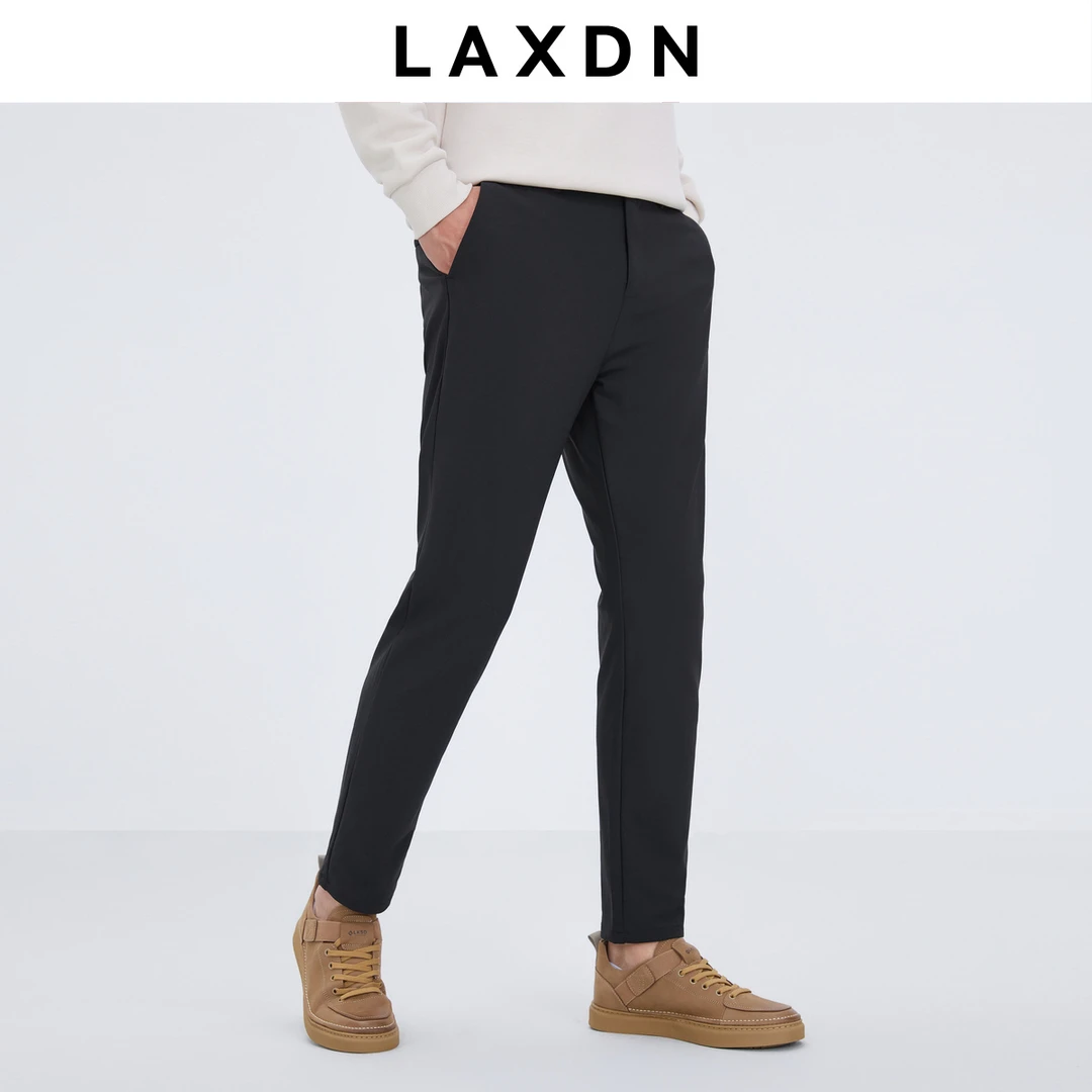 【松紧腰高弹针织休闲裤】莱克斯顿秋季轻商务长裤男士B031920328