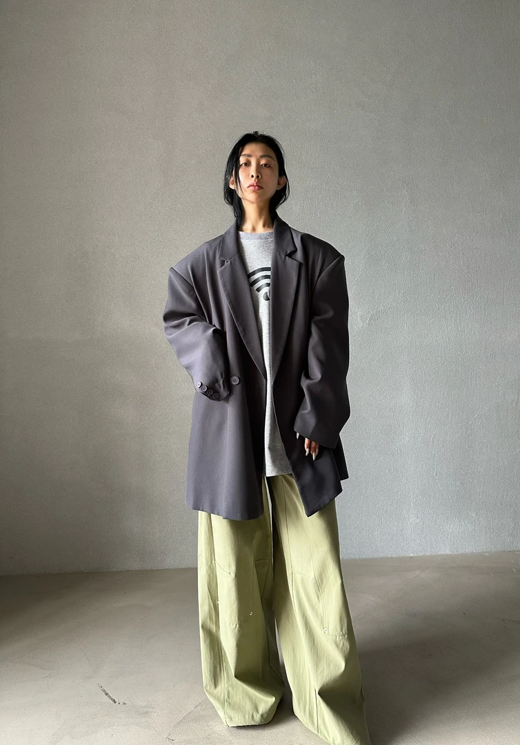 VIVISPLENDID18096#（定制福利款NO退NO换）超大阔型男友风西装