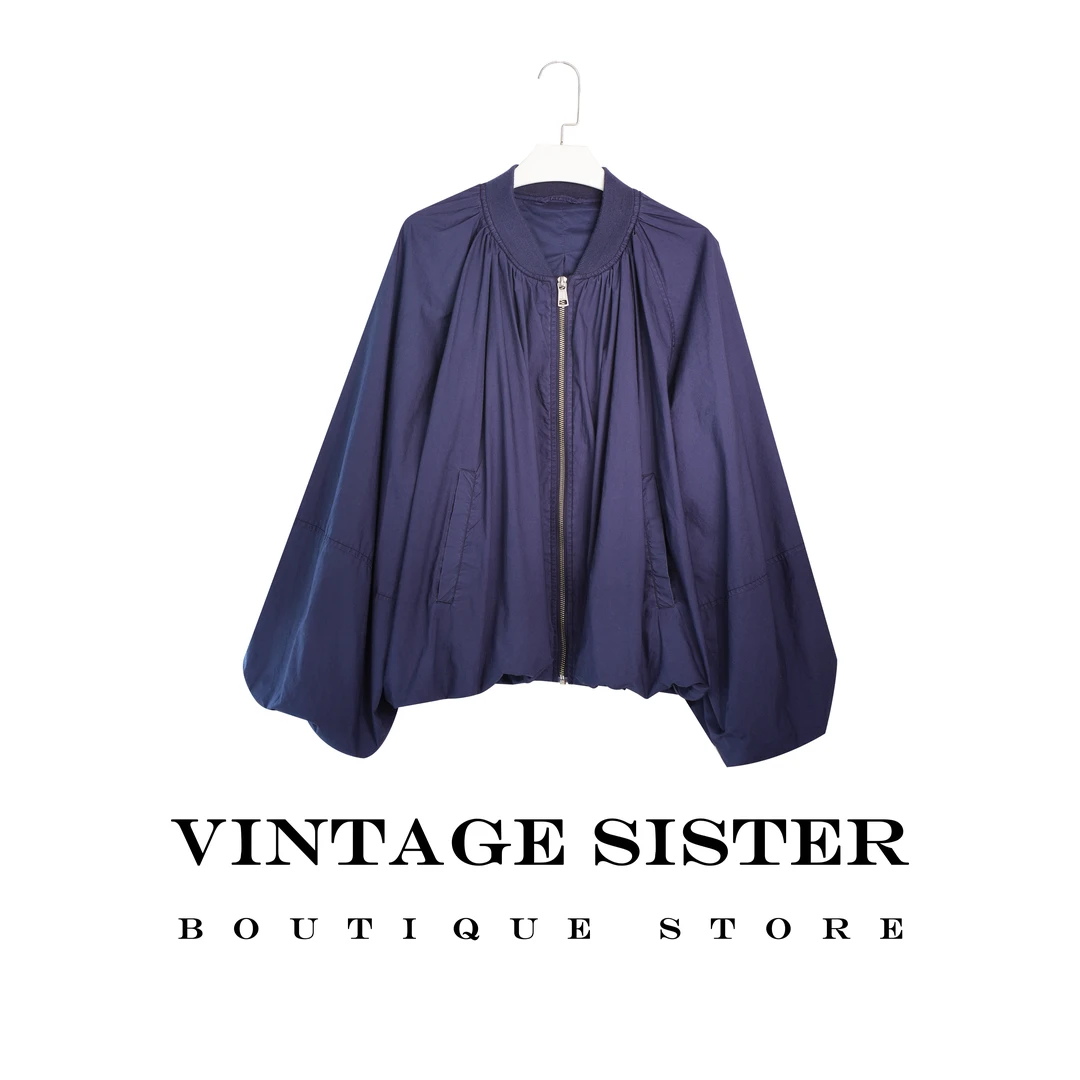 VINTAGE SISTER 7293【VTGSIS 推荐】蓝色飞行员夹克外套/直播同价