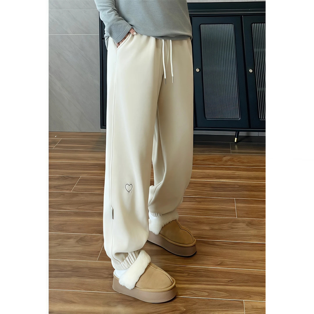 帕斯托拉 / 加厚绒密密绒卫裤12715花契200斤胖mm冬季休闲时尚